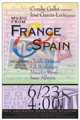 Sunday Music Series | Music from France and Spain