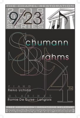 Sunday Music Series | Shuman Brahms